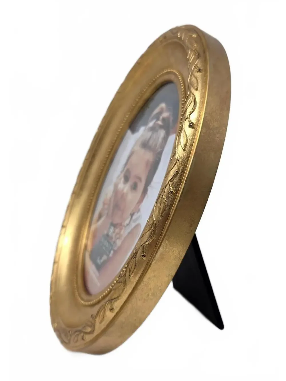 Vintage Burnes of Boston Gold Oval 5x7 Picture Frame 2001
